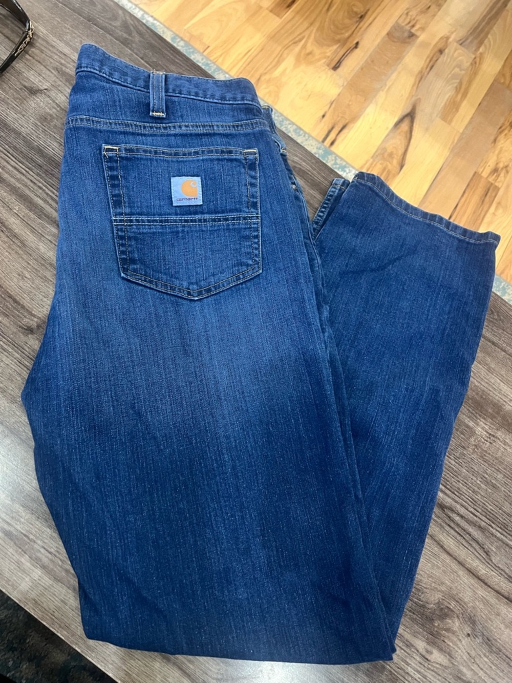 Carhartt Men's Indigo Blue Relaxed Fit Jeans
